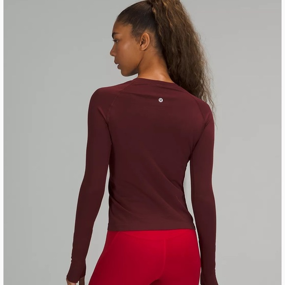 Lululemon Swiftly Tech LS 2.0 Race * Red Merlot - Picture 4 of 6